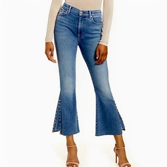 7 For All Mankind Denim - 7 for All Mankind Luxe High Waist slim kick ankle jeans - Size: 25